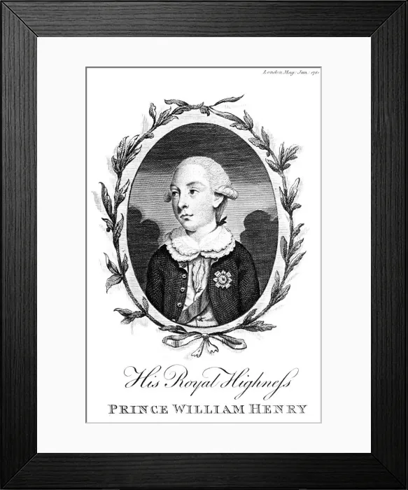 Framed Print : Prince William Henry, third son of George III, 1781 Framed Print : Prince William Henry, third son of George III, 1781