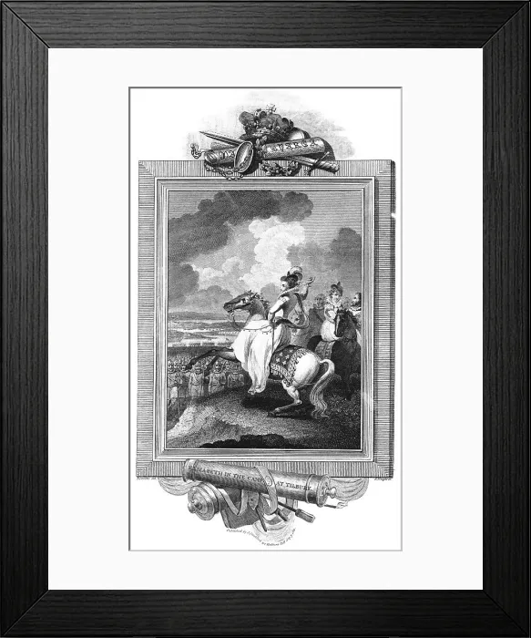 Framed Print : Elizabeth in the camp at Tilbury, 1811. Artist: J Rogers Framed Print : Elizabeth in the camp at Tilbury, 1811. Artist: J Rogers