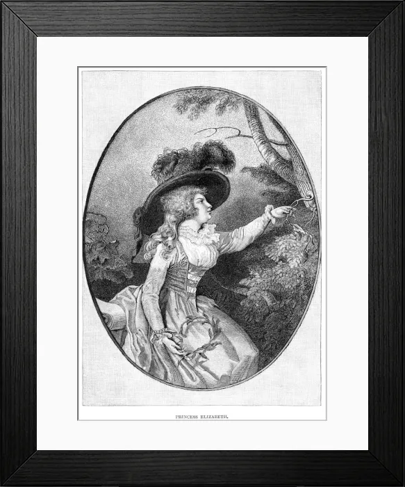 Framed Print : Her Royal Highness the Princess Elizabeth, 3rd daughter of George III, 19th century Framed Print : Her Royal Highness the Princess Elizabeth, 3rd daughter of George III, 19th century