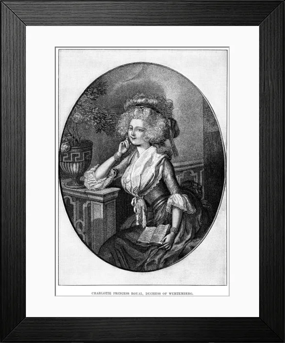 Framed Print : Charlotte Princess Royal, Duchess of Wurtemberg, 19th century Framed Print : Charlotte Princess Royal, Duchess of Wurtemberg, 19th century