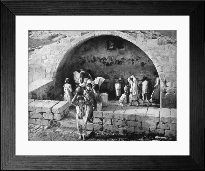 Framed Print : The Virgins well at Nazareth, 1926 Framed Print : The Virgins well at Nazareth, 1926