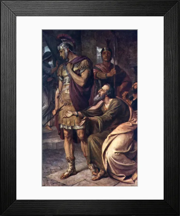 Framed Print : St Paul at Rome, 1926. Artist: Frederic Shields Framed Print : St Paul at Rome, 1926. Artist: Frederic Shields