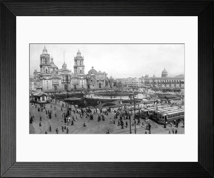 Framed Print : Cathedral and National Palace, Mexico City, Mexico, 1926 Framed Print : Cathedral and National Palace, Mexico City, Mexico, 1926