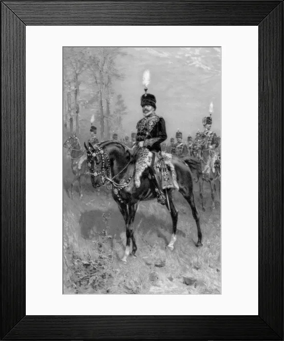 Framed Print : Edward VII as Colonel in Chief of the 10th Hussars, 1902 Framed Print : Edward VII as Colonel in Chief of the 10th Hussars, 1902