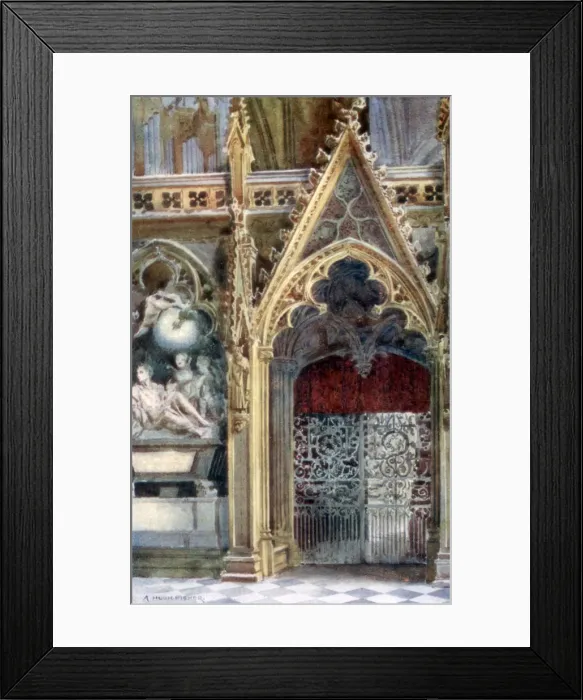 Framed Print : Entrance to the choir, Westminster Abbey, 1902. Artist: Alfred Hugh Fisher Framed Print : Entrance to the choir, Westminster Abbey, 1902. Artist: Alfred Hugh Fisher