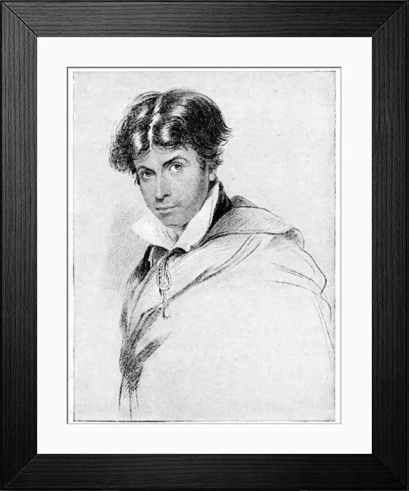 Framed Print : Leigh Hunt, 1923. Artist: H Meyer Framed Print : Leigh Hunt, 1923. Artist: H Meyer