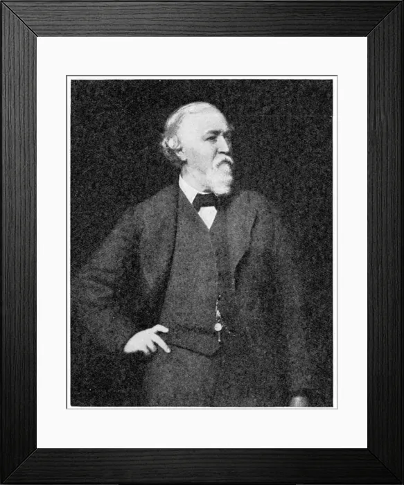 Framed Print : Robert Browning, 1923. Artist: Rischgitz Collection Framed Print : Robert Browning, 1923. Artist: Rischgitz Collection