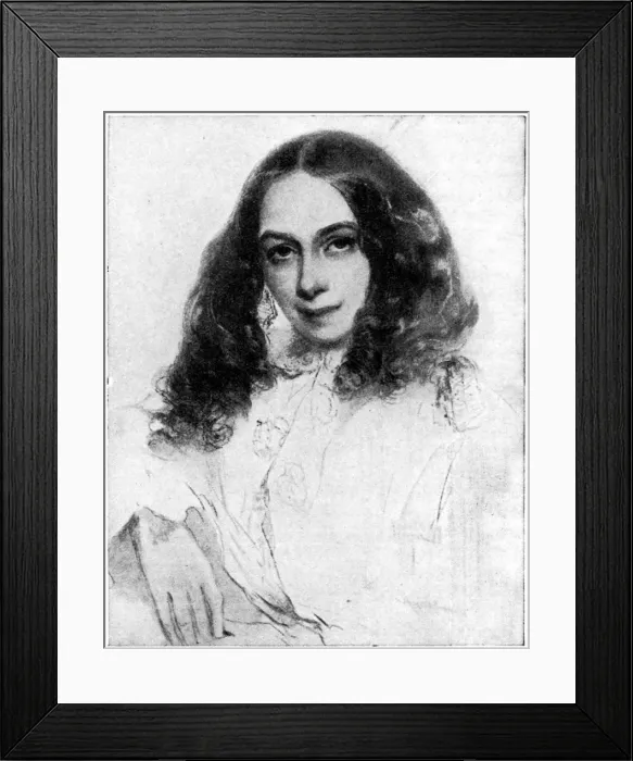 Framed Print : Elizabeth Browning, 1923. Artist: Rischgitz Collection Framed Print : Elizabeth Browning, 1923. Artist: Rischgitz Collection