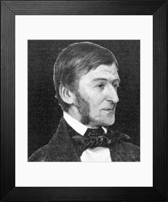 Framed Print : Ralph Waldo Emerson, 1923Artist: Rischgitz Collection Framed Print : Ralph Waldo Emerson, 1923Artist: Rischgitz Collection