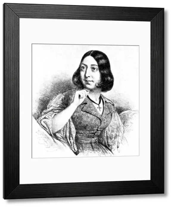 Framed Print : George Sand, 1923. Artist: Louis Leopold Boilly Framed Print : George Sand, 1923. Artist: Louis Leopold Boilly
