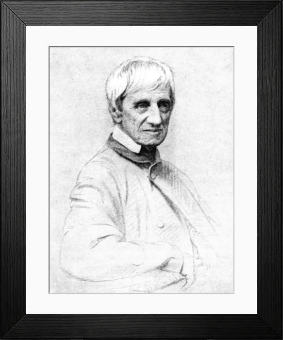 Framed Print : John H. Newman, Leader of the Oxford Movement, Poet, 1923. Artist: Rischgitz Collection Framed Print : John H. Newman, Leader of the Oxford Movement, Poet, 1923. Artist: Rischgitz Collection