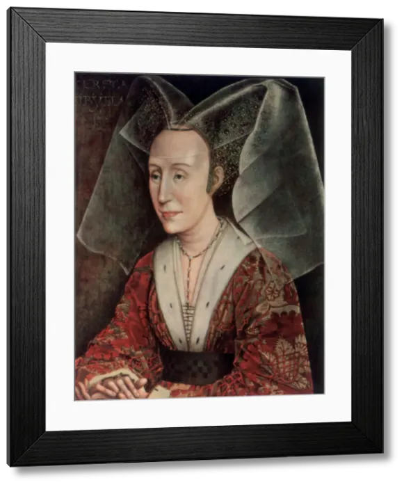 Framed Print : Portrait of an Elderly Woman, 1420-1460 (1927). Artist: Rogier Van der Weyden Framed Print : Portrait of an Elderly Woman, 1420-1460 (1927). Artist: Rogier Van der Weyden