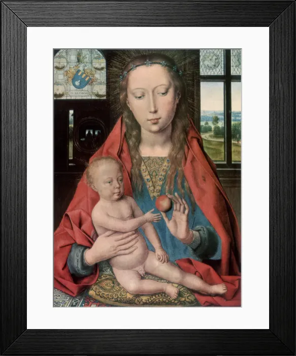 Framed Print : The Madonna and Child, (1927). Artist: Hans Memling Framed Print : The Madonna and Child, (1927). Artist: Hans Memling