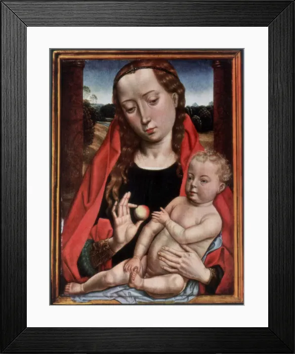 Framed Print : The Madonna and Child, (1927). Artist: Hans Memling Framed Print : The Madonna and Child, (1927). Artist: Hans Memling