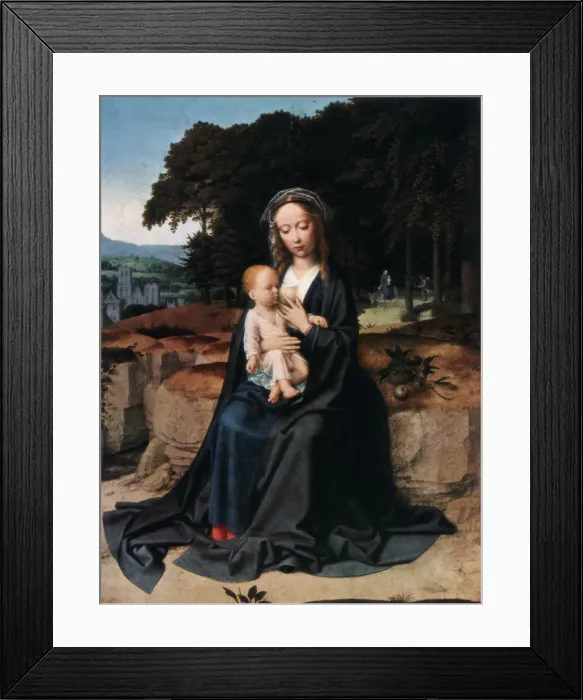Framed Print : The Rest on the Flight into Egypt, c1512-1515 (1927). Artist: Gerard David Framed Print : The Rest on the Flight into Egypt, c1512-1515 (1927). Artist: Gerard David