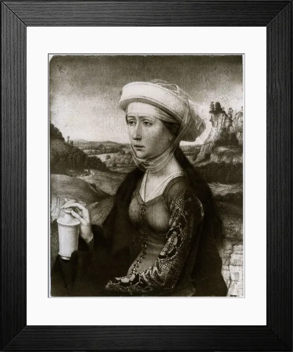 Framed Print : Magdalen, (1927). Artist: Hans Memling Framed Print : Magdalen, (1927). Artist: Hans Memling