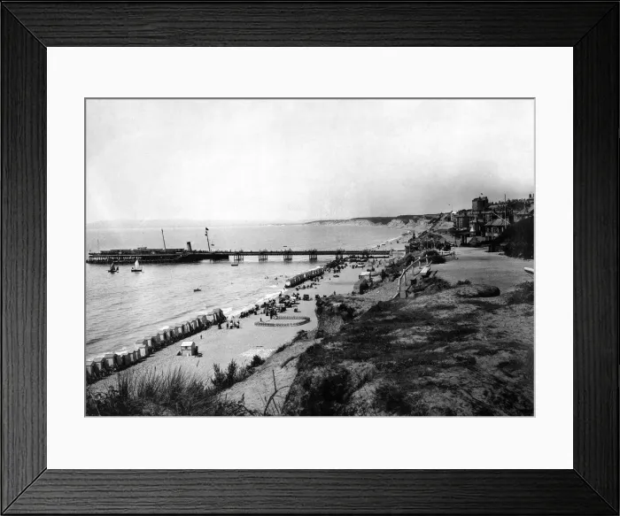 Framed Print : Bournemouth, from East Cliff, c1882 Framed Print : Bournemouth, from East Cliff, c1882