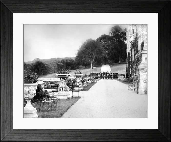 Framed Print : Rear Garden, Flete, c1882 Framed Print : Rear Garden, Flete, c1882