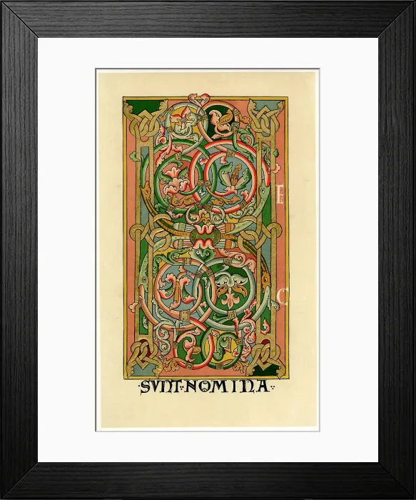 Framed Print : Initial letter H, 1148 Framed Print : Initial letter H, 1148
