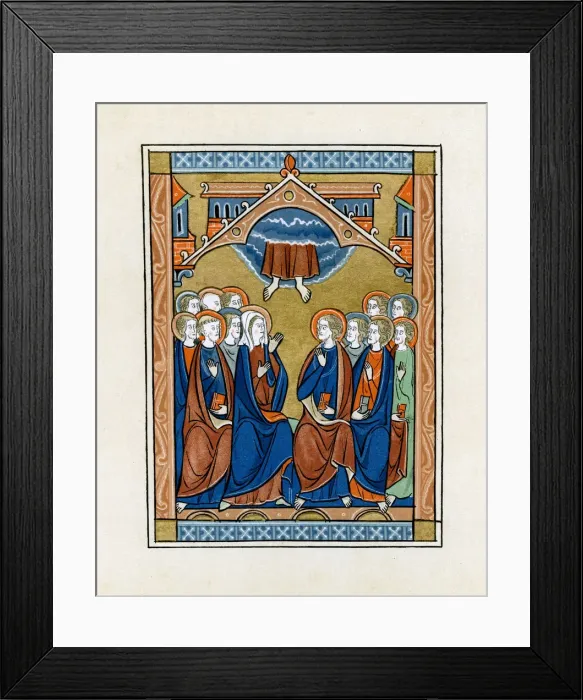 Framed Print : The Ascension, 1250-1260 Framed Print : The Ascension, 1250-1260