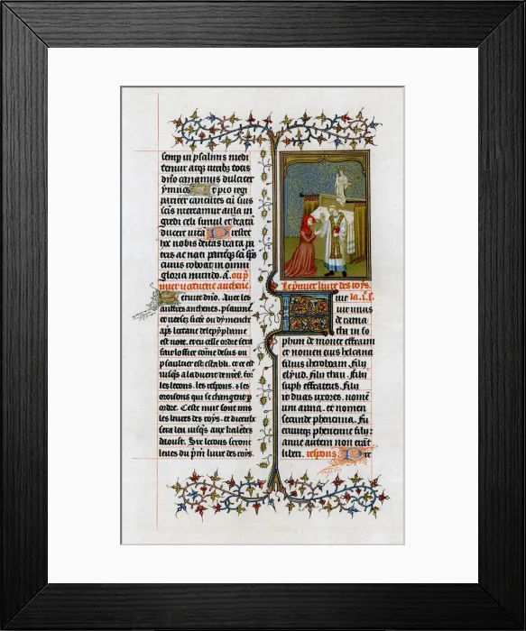 Framed Print : Hannah before Eli the high priest, 1413-1419 Framed Print : Hannah before Eli the high priest, 1413-1419
