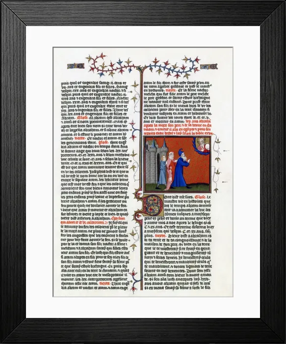 Framed Print : The Call of Abraham, early 15th century Framed Print : The Call of Abraham, early 15th century