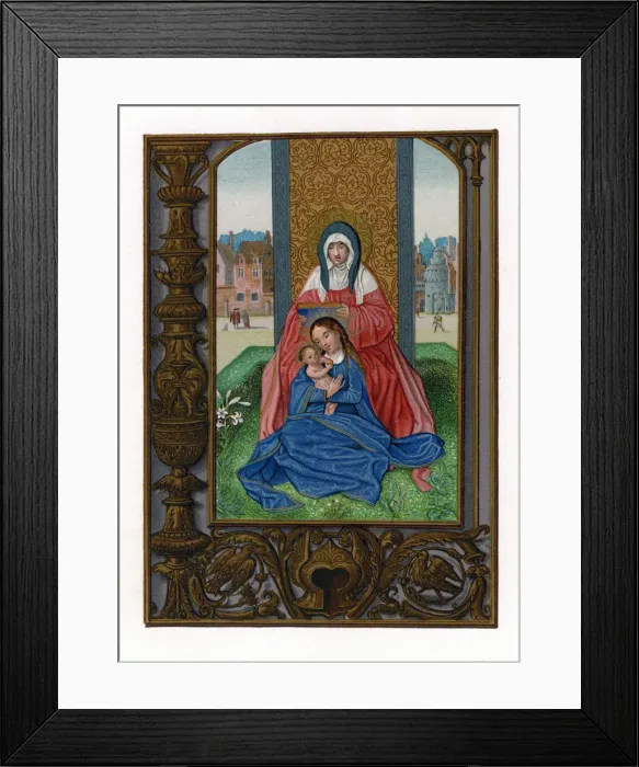 Framed Print : St Anne with the Virgin and child, 1516-1529 Framed Print : St Anne with the Virgin and child, 1516-1529