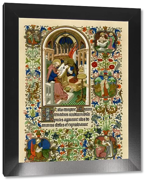 St Mark writing his gospel, 1414-1423. Artist: Workshop of the Master of the Duke of Bedford
