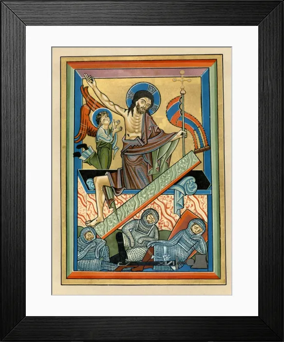 Framed Print : The Resurrection, c1240 Framed Print : The Resurrection, c1240