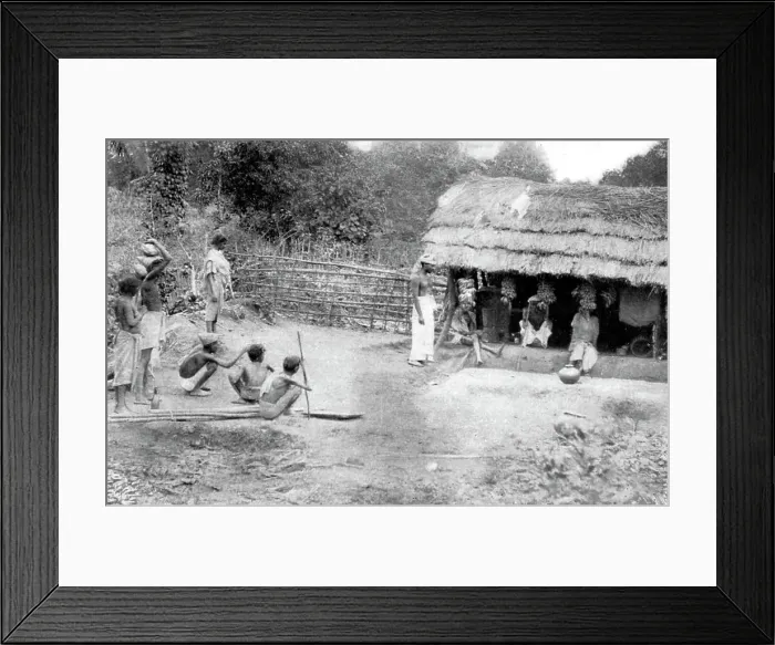 Framed Print : Village outcasts shopping in south India, 1926 Framed Print : Village outcasts shopping in south India, 1926
