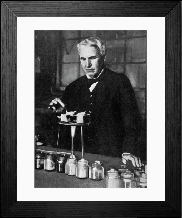 Framed Print : Thomas Alva Edison, American inventor and businessman, 1926