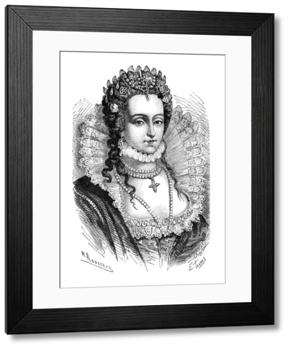 Framed Print : Queen Elizabeth I, (c1920s). Artist: EThomas Framed Print : Queen Elizabeth I, (c1920s). Artist: EThomas