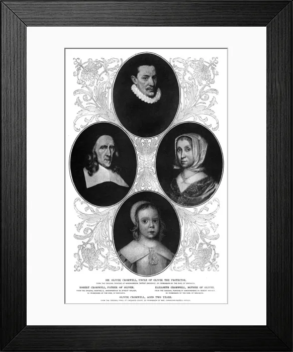 Framed Print : The Cromwell family, 1899 Framed Print : The Cromwell family, 1899