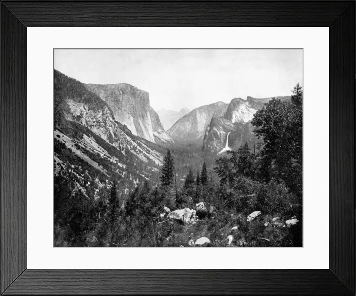 Framed Print : Yosemite Valley from Artists Point, California, USA, 1893. Artist: John L Stoddard Framed Print : Yosemite Valley from Artists Point, California, USA, 1893. Artist: John L Stoddard