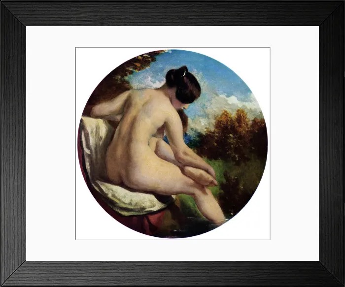 Framed Print : The Bather, 19th century. Artist: William Etty Framed Print : The Bather, 19th century. Artist: William Etty