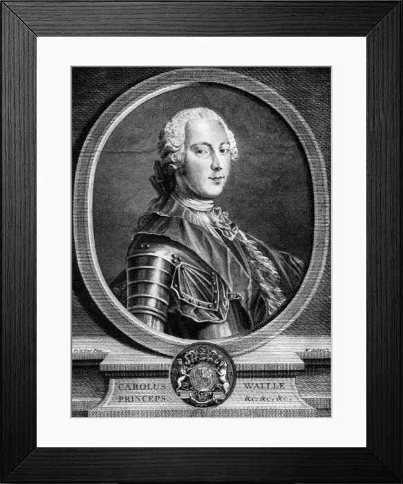 Framed Print : Prince Charles Edward Stuart, commonly known as Bonnie Prince Charlie, c1740s. Artist: M Aubert Framed Print : Prince Charles Edward Stuart, commonly known as Bonnie Prince Charlie, c1740s. Artist: M Aubert