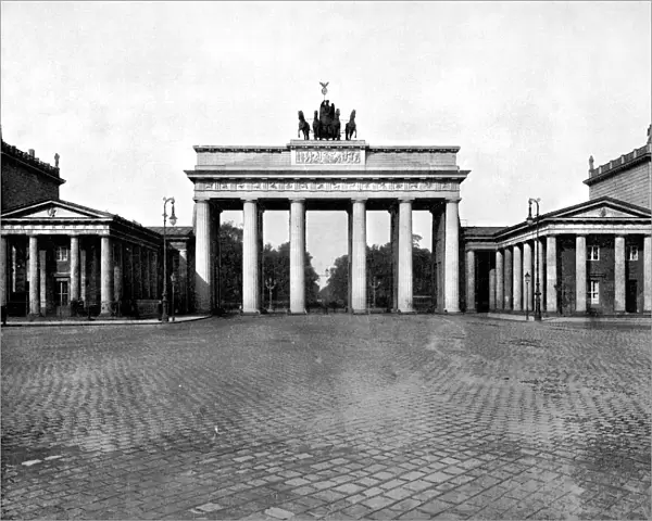Brandenburg Gate, Berlin, 1893. Artist: John L Stoddard