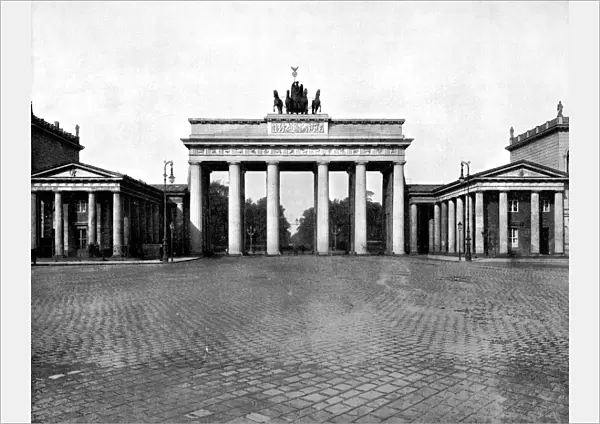Brandenburg Gate, Berlin, 1893. Artist: John L Stoddard
