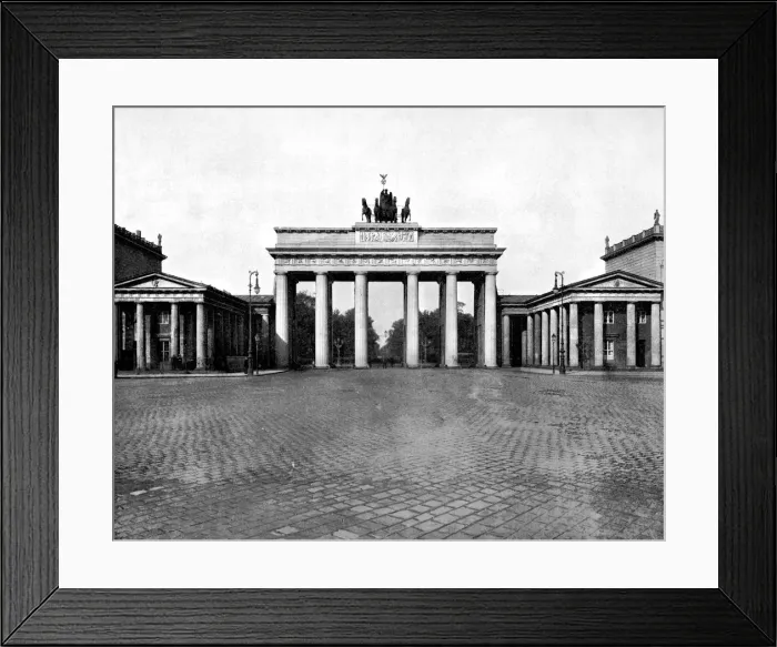 Framed Print : Brandenburg Gate, Berlin, 1893. Artist: John L Stoddard