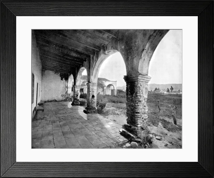Framed Print : Mission of San Juan, Yosemite Valley, California, USA, 1893. Artist: John L Stoddard Framed Print : Mission of San Juan, Yosemite Valley, California, USA, 1893. Artist: John L Stoddard