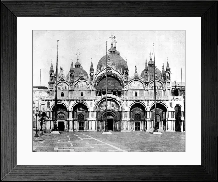 Framed Print : St Marks, Venice, Italy, 1893. Artist: John L Stoddard Framed Print : St Marks, Venice, Italy, 1893. Artist: John L Stoddard