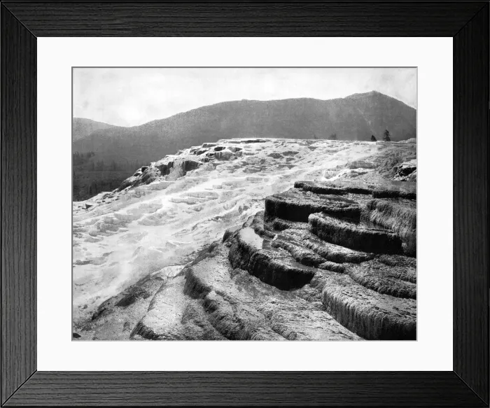 Framed Print : Mammoth Hot Springs, Yellowstone National Park, USA, 1893. Artist: John L Stoddard Framed Print : Mammoth Hot Springs, Yellowstone National Park, USA, 1893. Artist: John L Stoddard