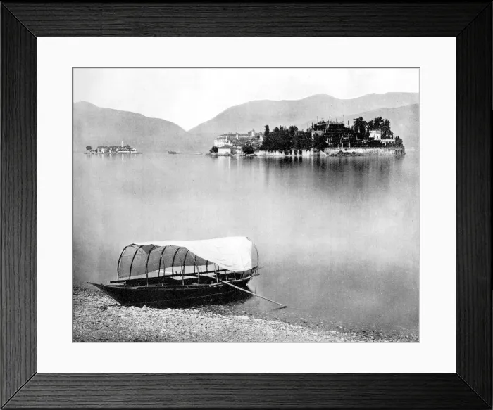 Framed Print : Lake Maggiore, Isola Bella, Italy, 1893. Artist: John L Stoddard Framed Print : Lake Maggiore, Isola Bella, Italy, 1893. Artist: John L Stoddard