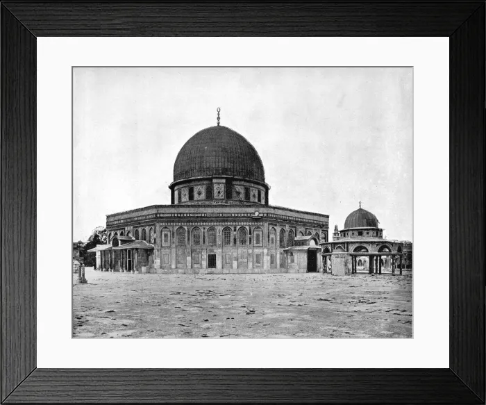 Framed Print : Mosque of Omar, Jerusalem, 1893. Artist: John L Stoddard Framed Print : Mosque of Omar, Jerusalem, 1893. Artist: John L Stoddard