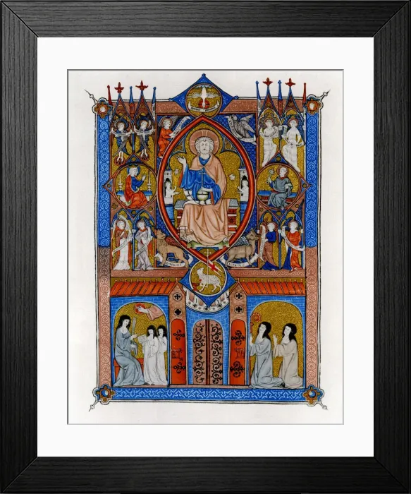 Framed Print : The Ideal State of the Sainte Abbaye, c1300