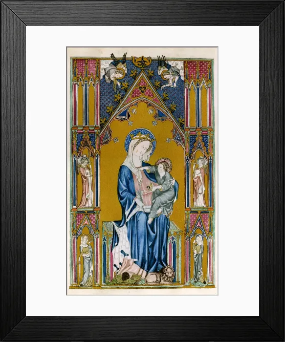 Framed Print : Virgin and Child, early 14th century Framed Print : Virgin and Child, early 14th century