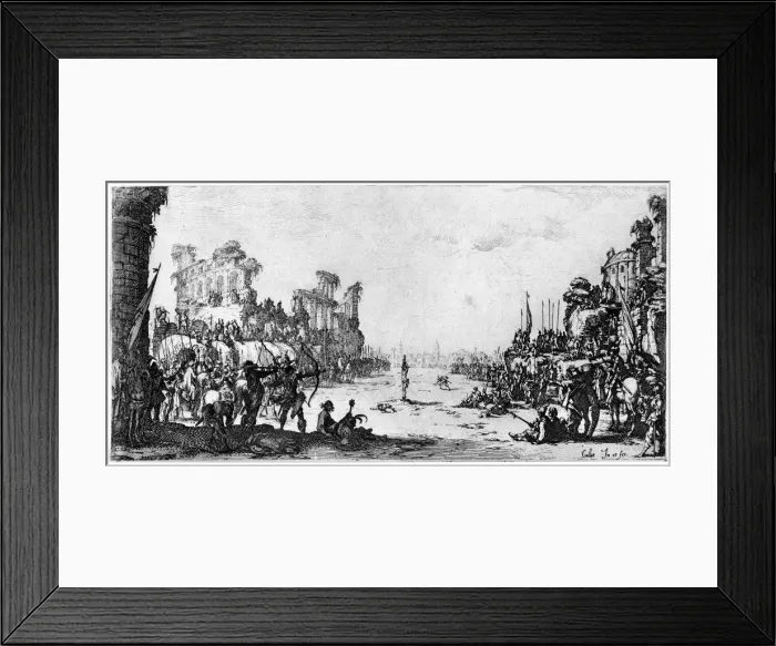 Framed Print : St Sebastien, c1605-1630 (1924). Artist: Jacques Callot Framed Print : St Sebastien, c1605-1630 (1924). Artist: Jacques Callot