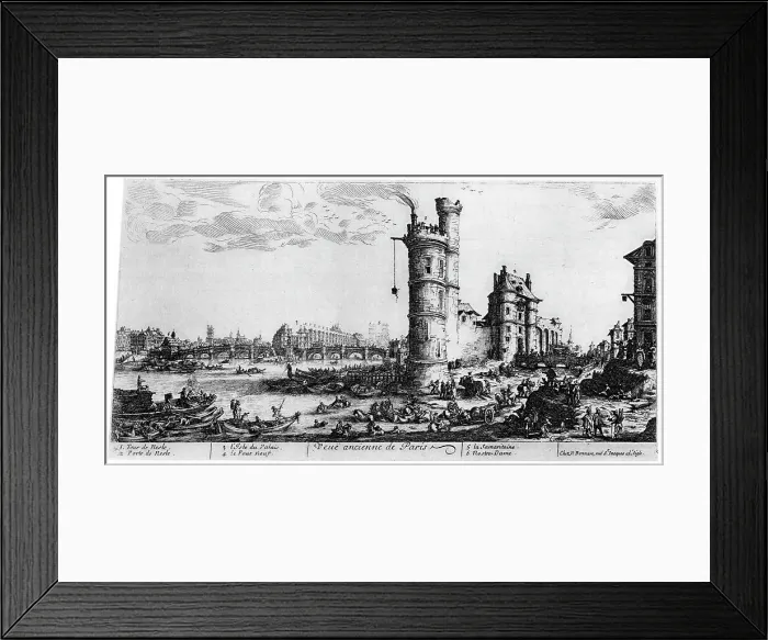 Framed Print : Vue Ancienne de Paris, c1615-1635 (1924). Artist: Jacques Callot Framed Print : Vue Ancienne de Paris, c1615-1635 (1924). Artist: Jacques Callot