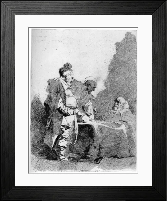 Framed Print : Les Traitants, c1750-1800, (1924)Artist: Jean-Honore Fragonard Framed Print : Les Traitants, c1750-1800, (1924)Artist: Jean-Honore Fragonard