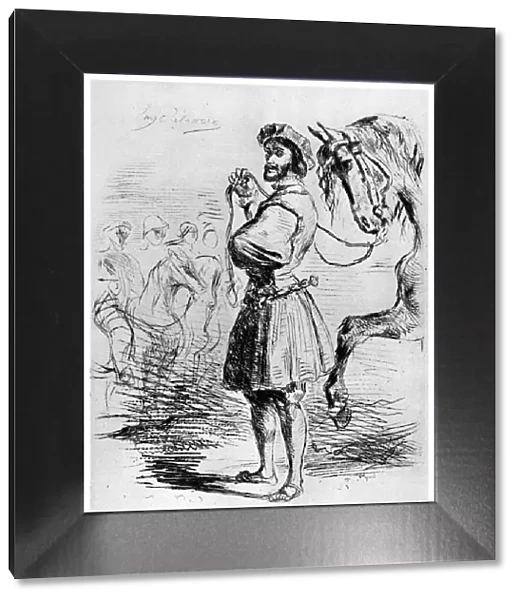 Cavalier Francais, c1820-1860, (1924). Artist: Eugene Delacroix